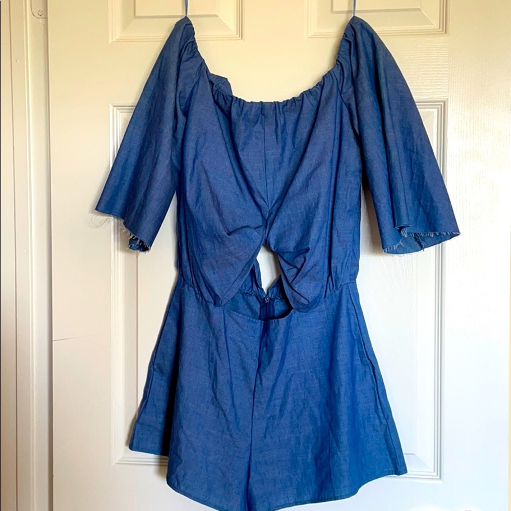 NWT Denim Romper